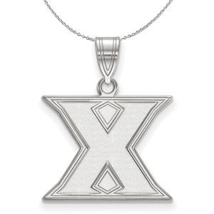 Sterling Silver Xavier U. Medium Initial X Necklace - 20 Inch